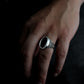 Side Detailed Onyx Ring