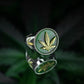 Marijuana Leaf Ring