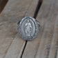 Virgin Mary Biker Ring (Silver)
