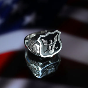 American Eagle Shield Ring