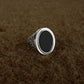 Side Detailed Onyx Ring