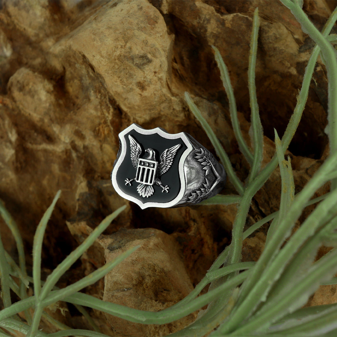American Eagle Shield Ring