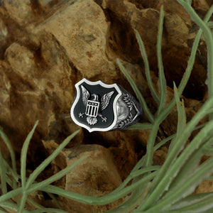 American Eagle Shield Ring