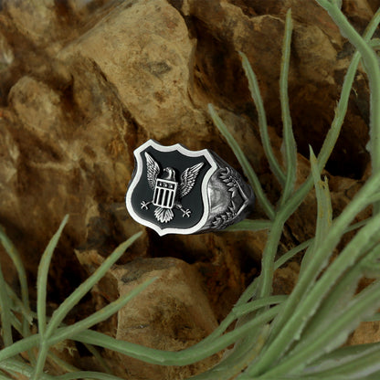 American Eagle Shield Ring