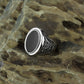 Side Detailed Onyx Ring