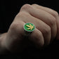 Marijuana Leaf Ring