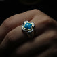 Turquoise Biker Ring